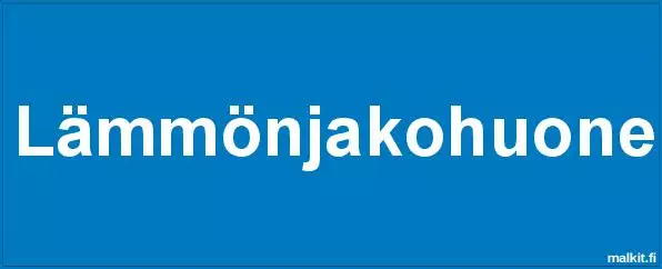 Lämmönjakohuone tarra 100 x 40 mm - Kiinteistökilvet - 70143 - 1