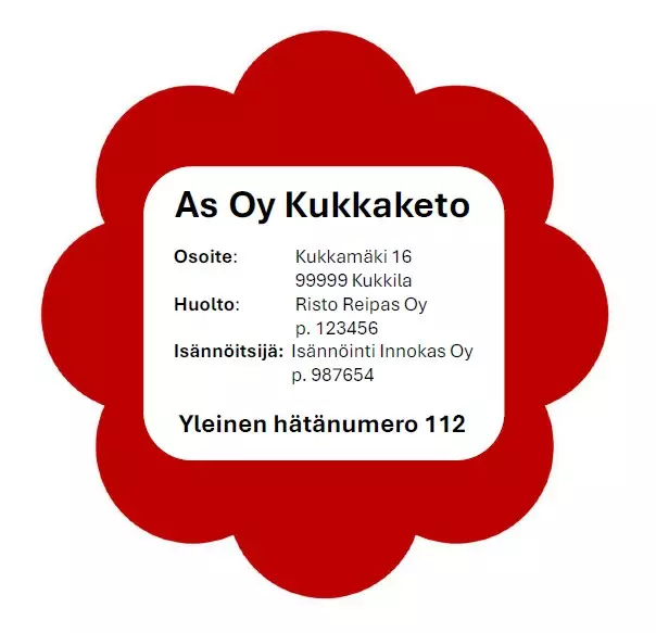 Leikkipaikan opastetaulu Kukka alumiini 400 mm - Hiekkalaatikon suojapeitteet, Lelulaatik - 74923 - 1