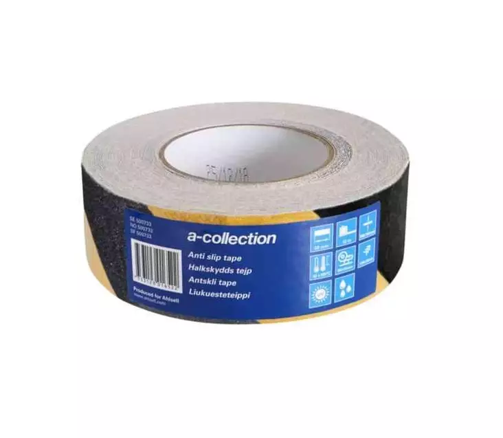 Liukuesteteippi, 50 mm kelta-musta a-collection15 m /rl - Liimat, Teipit - 72013 - 1