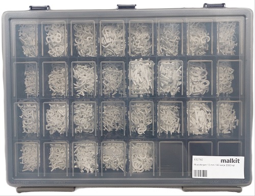 Muovikirjain 13 mm 100 sarja 2900 kpl - Irtonumerot, irtokirjaimet, dymot - 72433 - 1