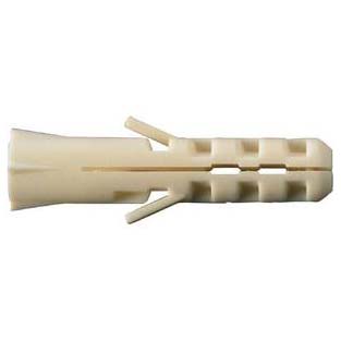 Nailontulppa 6 mm/ 100 kpl - Ruuvit, Tulpat - 3553 - 1