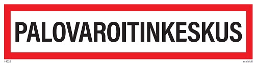 Palovaroitinkeskus opaste - Paloalan kilvet - 65353 - 1
