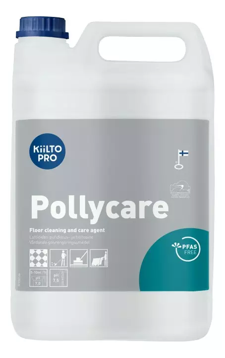 Puhdistus- ja hoitoaine Kiilto Pro Pollycare 5 L - Lattianhoitoaineet, Vahat, Vahanpoisto - 75893 - 1
