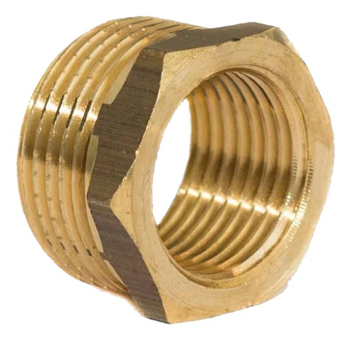 Putkiyhde supistusnippa 1'' x 3/4'' messinki - Putkenkannakkeet, Putkiyhteet - 1323 - 1