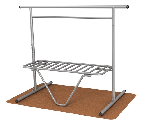 Tomutus- / tuuletusteline 2,5 m vapaasti seisova 0186 sinkitty - Tomutustelineet, Kuivaustelineet - 68613 - 1