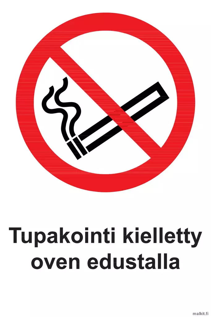 Tupakointi kielletty oven edustalla - Kieltokilvet - 70713 - 1