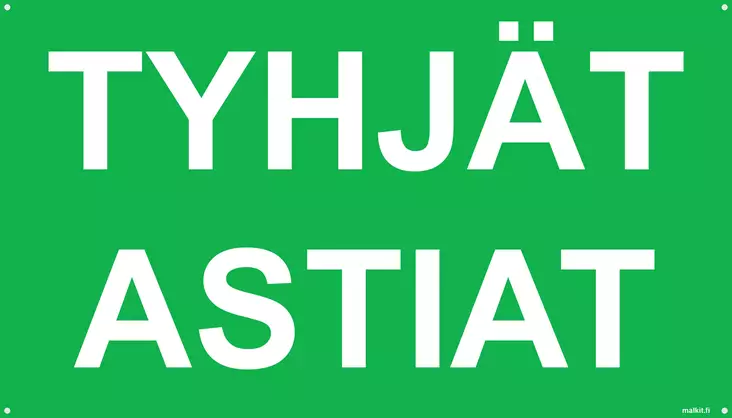 Tyhjät astiat kerrosalumiini 700 x 400 mm - Kiinteistökilvet - 70053 - 1