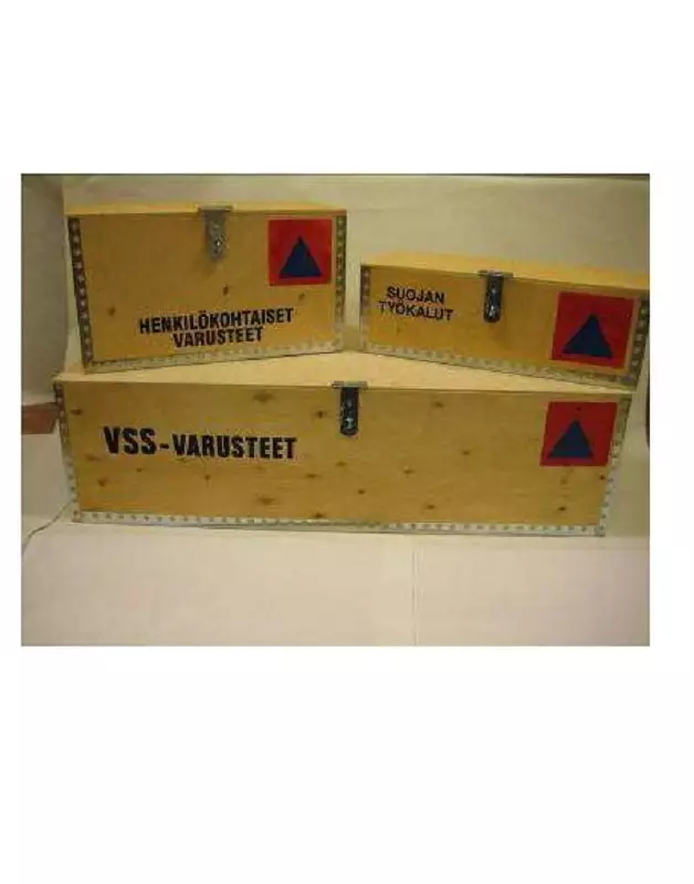 Väestönsuojan pakkaus AB+S+J VSS - Varustepakkaus, Perusvarusteet - 74093 - 1