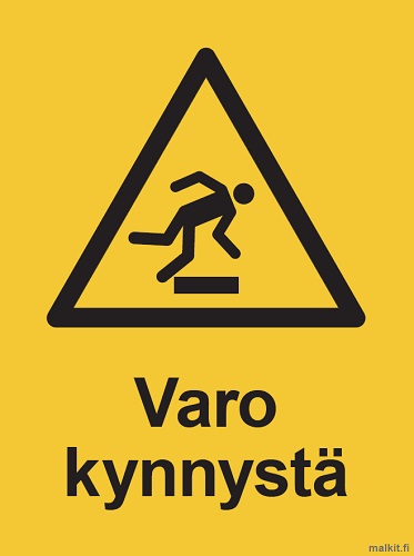 Varo kynnystä muovi 200 x 300 mm - Varoituskilvet - 67113 - 1