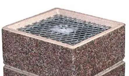 Betonisen tuhka-astian ritilä - Roska-astioiden varaosat - 4054 - 1