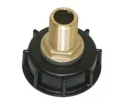IBC-kontin adapteri S60 x 6 --> 3/4" messinki - Polttoaineet, öljyt, kalustonpesu - 75984 - 1