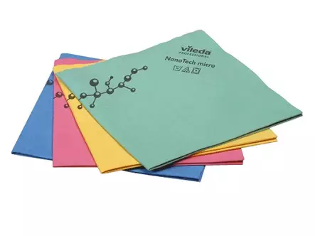 Mikrokuituliina Vileda NanoTech Micro 38 x 40 cm antibakteerinen 5 kpl / pkt - Siivousliinat, Sienet - 67804 - 1