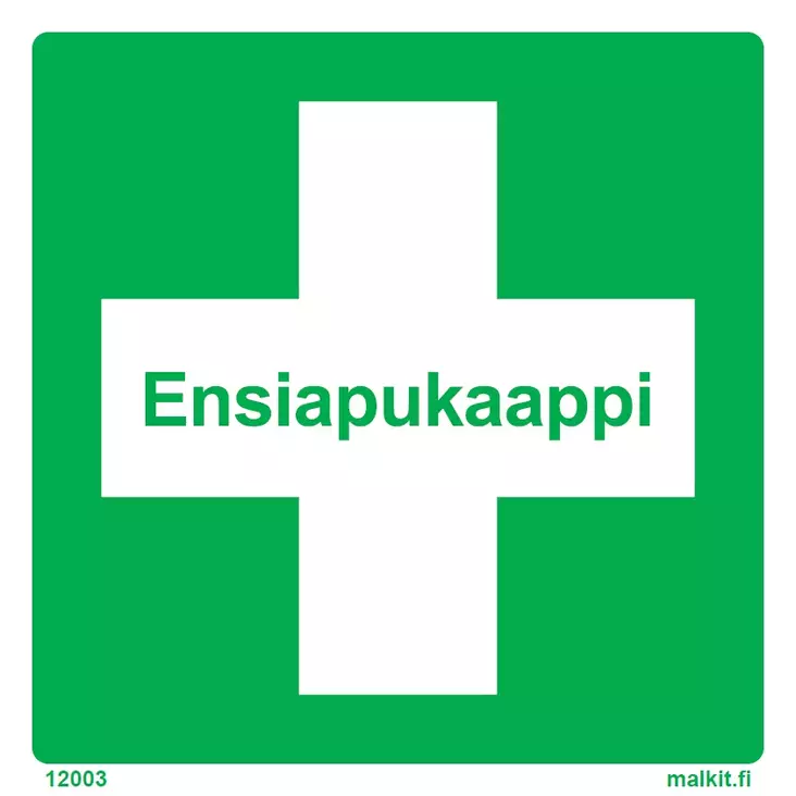Ensiapukaappi opaste - Ensiapukilvet - 65774 - 1