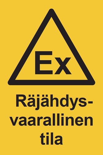 EX Räjähdysvaarallinen tila opaste - Varoituskilvet - 65744 - 1