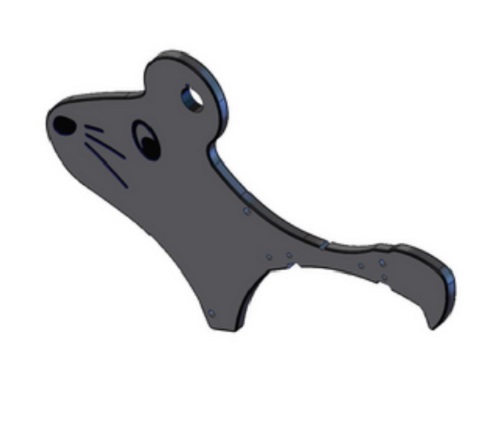 Hiiri jousikiikun runkolevy HPL 702024 Lappset - Leikkivälineiden varaosat - 64614 - 1