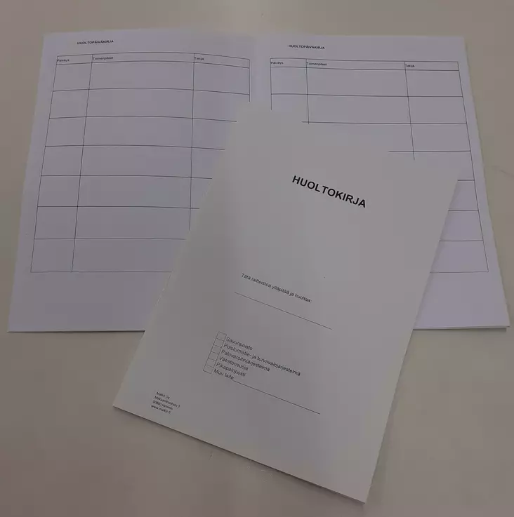 Huoltokirja - Nitojat, kynät, huoltokirjat - 3054 - 1