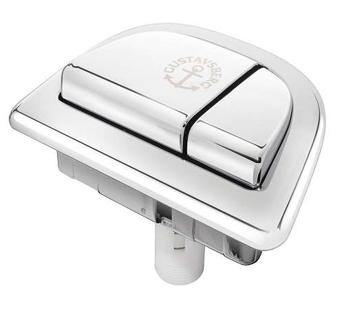 Huuhtelupainike Nautic Duo korkea kromi 9GN00561 Gustavsberg - Gustavsberg varaosat ja työkalut - 63364 - 1