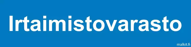 Irtaimistovarasto opaste - Kiinteistökilvet - 72664 - 1