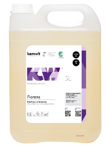 Lattioiden puhdistus- ja hoitoaine KW Florens 5 L - Lattianhoitoaineet, Vahat, Vahanpoisto - 62694 - 1