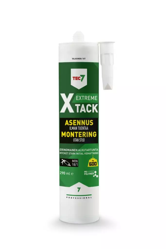 Liimamassa / asennusliima vahva Tec7 X-Tack 290 ml - Tiivisteet, Tiivistemassat - 74254 - 1