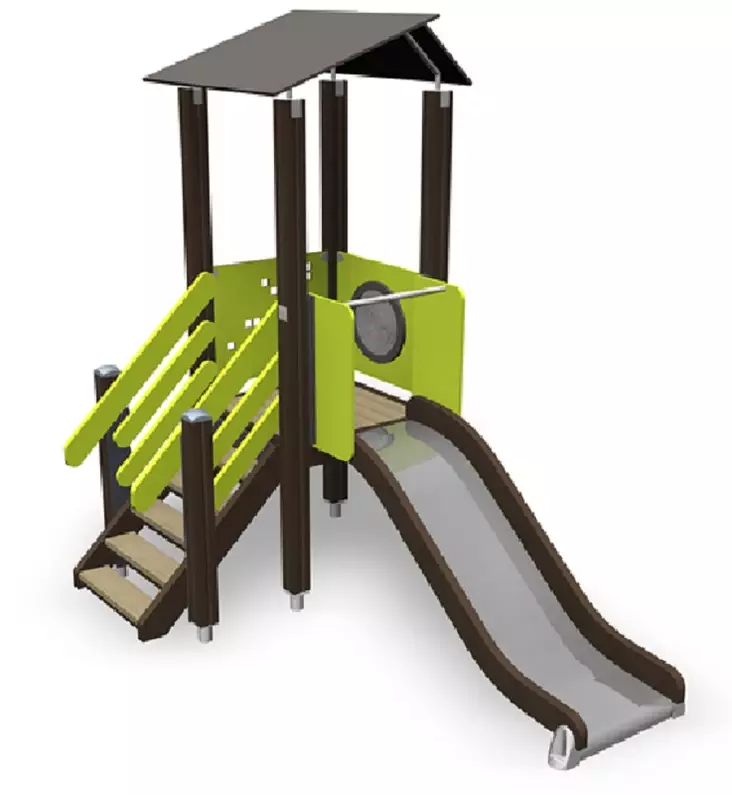 Liukumäki 137015M-A1 katolla Lime Green Lappset Finno - Liukumäet - 4184 - 1