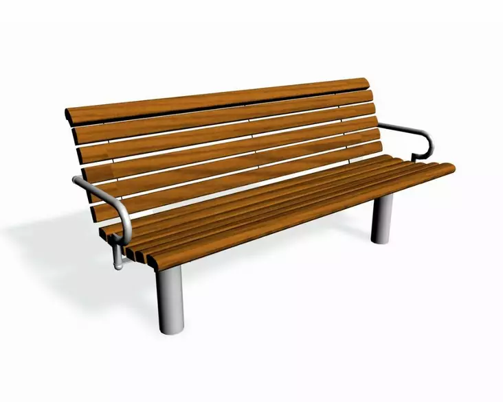 Penkki Ströget selkä- ja käsinojilla Lappset - Penkit - 72644 - 1