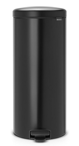 Roska-astia polkimella Brabantia NewIcon 30 L matta musta, sisäastia muovi - Roskakorit, poljinastiat - 56884 - 1