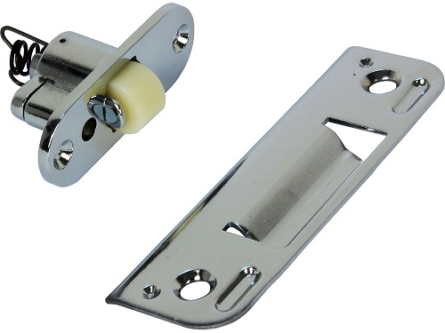 Rullasalpa kromattu teräs - Ovitarvikkeet, lukot, ovikellot - 60064 - 1