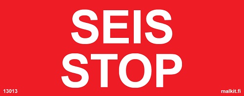 Seis-Stop tarra 100 x 40 mm - Ohjekilvet - 66454 - 1