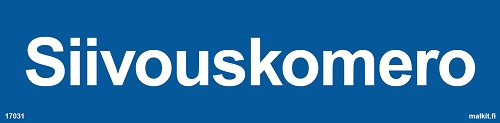Siivouskomero opaste - Kiinteistökilvet - 66074 - 1