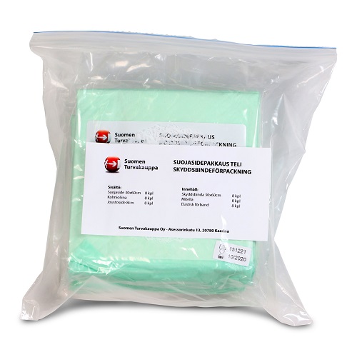 Suojasidepakkaus Teli yritys- ja laitossuojelukohteisiin VSS - Ensiaputarvikkeet VSS - 2054 - 1