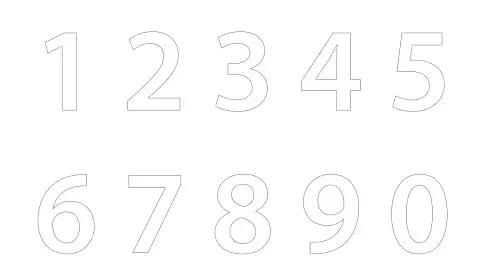 Tarranumero valkoinen 4 cm numero 6 / 9 - Irtonumerot, irtokirjaimet, dymot - 66944 - 51