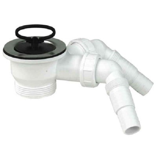 Vesilukon pohjaventtiili kahdella poistolla 1 1/2 - Vesilukot ja tarvikkeet - 1134 - 1