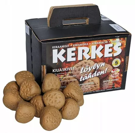Kiuaskivi Kerkes Tetra pieni 10 kg - Sauna, Pukuhuone, Pesutupa - 60935 - 1