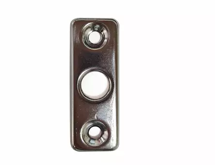 Ikkunakilpi kromattu ilman peiteläppää 22 mm - Ikkunatarvikkeet, vetimet, saranat - 75975 - 1