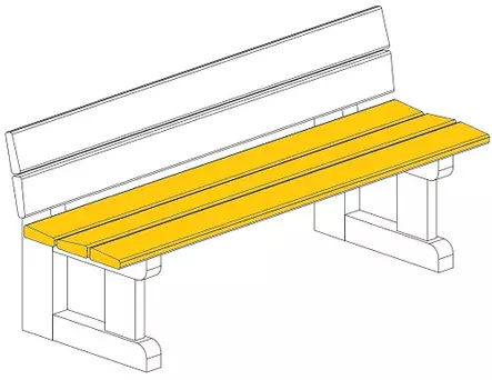 Istuintaso Park Weekend 708300-654SP vihreä Lappset - Penkit - 67315 - 1
