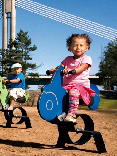 Jousikiikku Mopo 010504 Lappset - Jousikiikut, Karusellit - 60275 - 1