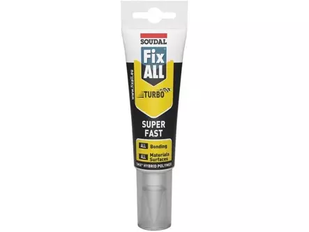 Liimamassa SOUDAL - Fix All Turbo,myrkytön 125 ml valk. - Tiivisteet, Tiivistemassat - 70675 - 1
