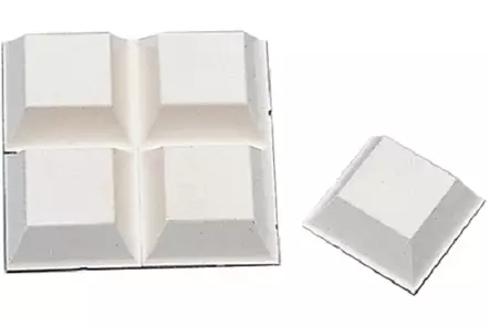 Ovenpysäytin 20 x 20 mm valkoinen 4 kpl - Ovitarvikkeet, lukot, ovikellot - 58065 - 1