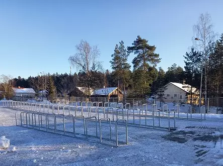 Pyöräteline Kaari runkolukittava AT001 4-kaarinen sinkitty - Pyörätelineet, Pyöräkatokset - 14725 - 2