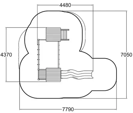 Tornileikki 175047 Lappset Clover - Monitoimitelineet - 66995 - 2