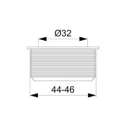 Viemäröintitiiviste D45-32 mm musta 3106168 - Viemäröintitarvikkeet - 75455 - 2