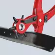 Revolverireikäpihti Knipex 9070 2-5 mm nahka ja tekstiilit - Kiintoavaimet, Jakoavaimet, Pihdit - 76015 - 3