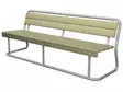 Penkki selkänojalla 0245 pinottava kyllästetty vihreä sinkitty runko - Ulkokalusteet - 69745 - 1
