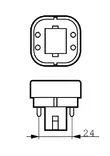 Pienloistelamppu Philips Master PL-C 13W/830/4P G24q-1 - Led-pistokantalamput - 1555 - 3
