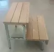 Saunan porrasaskelma 2 askelmaa 50 cm x 70 cm lämpökäsitelty haapa - Sauna, Pukuhuone, Pesutupa - 63435 - 1