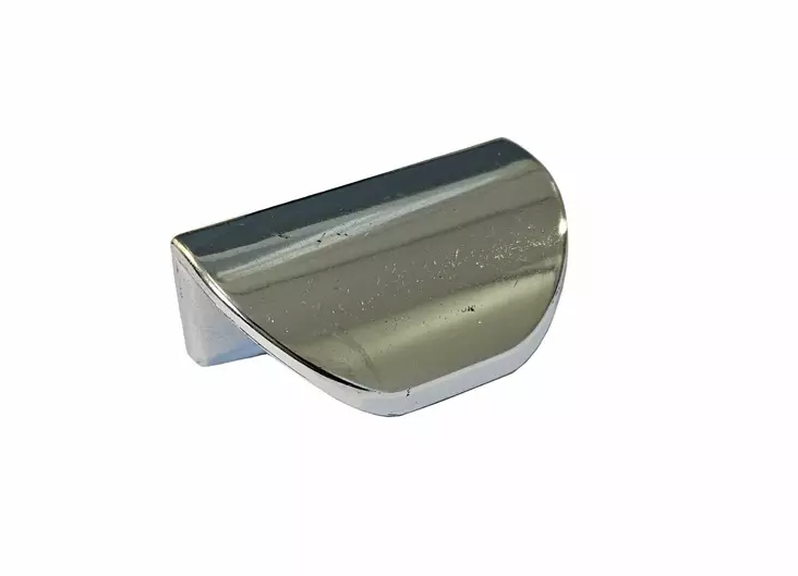 Lasioven vedin kaarevalinjainen kromattu 6 mm lasille - Hyllyn kannattimet, Saranat, Vetimet - 74715 - 1