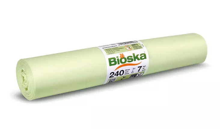 Bioska 240 L Plastiroll 1998 7 kpl/rll, 10 rll/ltk - Jätesäkit, Roskapussit - 5815 - 1