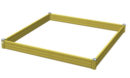 Hiekkalaatikko 3,3 x 3,3 m 175081 Lappset Clover - Hiekkalaatikot - 58295 - 1