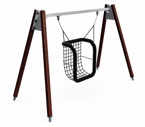 Inklusiivinen korikeinu 137419M tummanruskea Lappset Finno - Keinutelineet - 67655 - 1